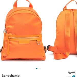 Longchamp Le Pliage Neo Small Backpack in Orange
